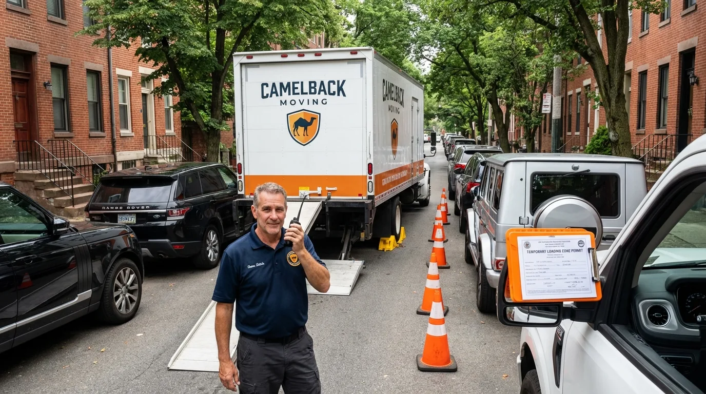 City street loading permit setup in West New York, NJ